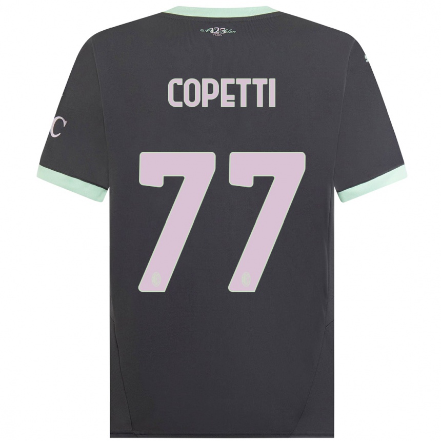 Niño Fútbol Camiseta Matilde Copetti #77 Gris Equipación Tercera 2024/25 México