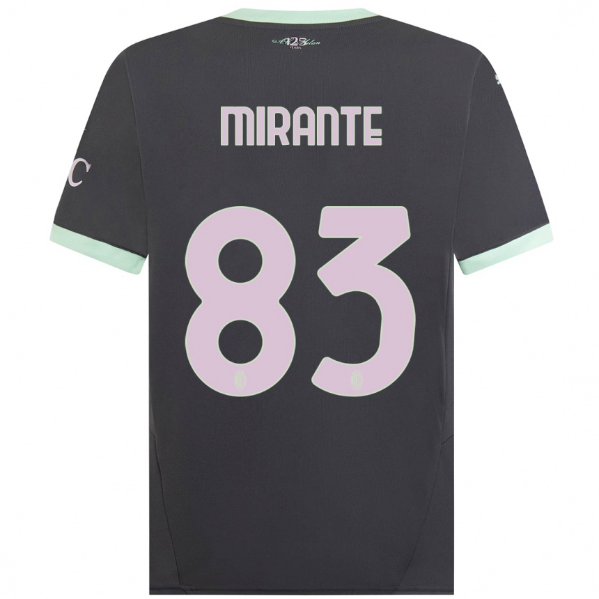 Niño Fútbol Camiseta Antonio Mirante #83 Gris Equipación Tercera 2024/25 México