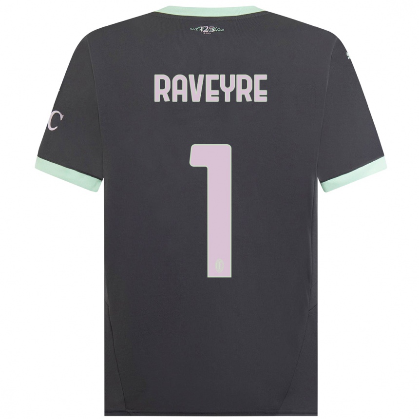 Niño Fútbol Camiseta Noah Raveyre #1 Gris Equipación Tercera 2024/25 México