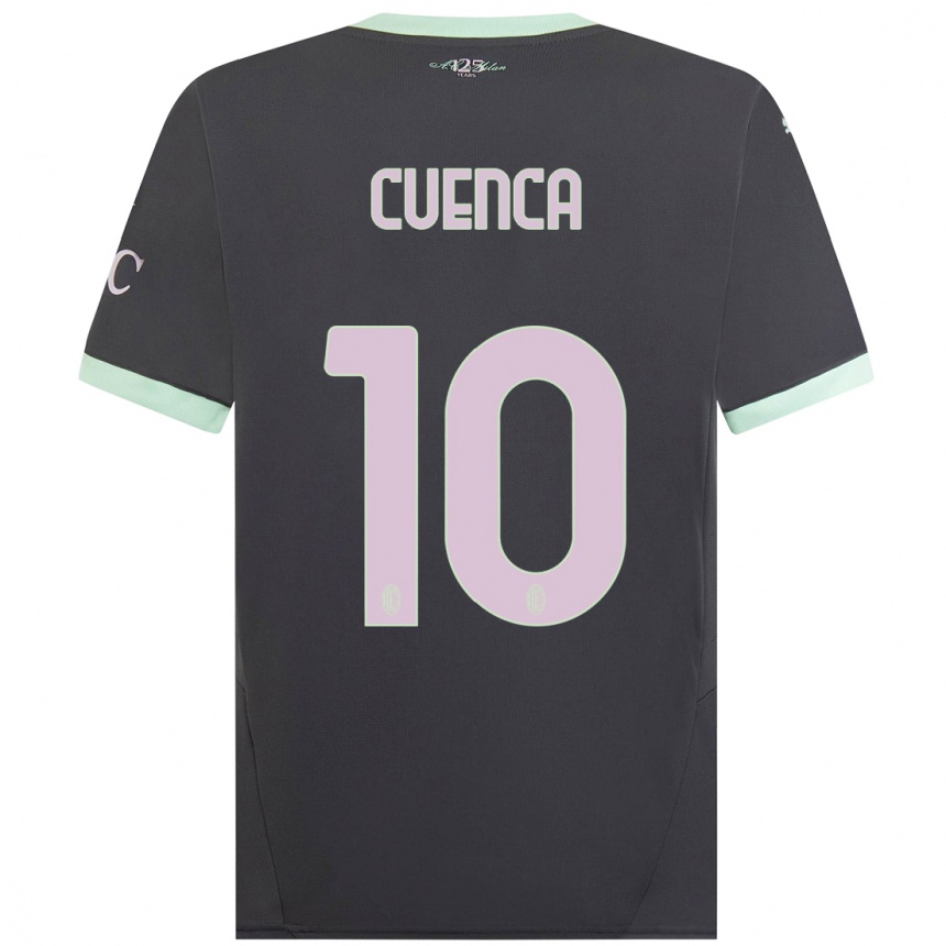 Niño Fútbol Camiseta Hugo Cuenca #10 Gris Equipación Tercera 2024/25 México