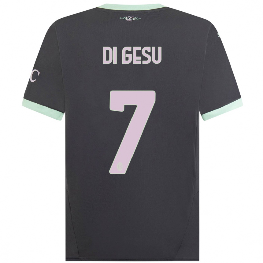 Niño Fútbol Camiseta Enrico Di Gesu #7 Gris Equipación Tercera 2024/25 México