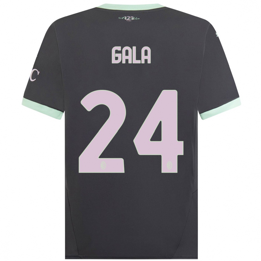 Niño Fútbol Camiseta Antonio Gala #24 Gris Equipación Tercera 2024/25 México