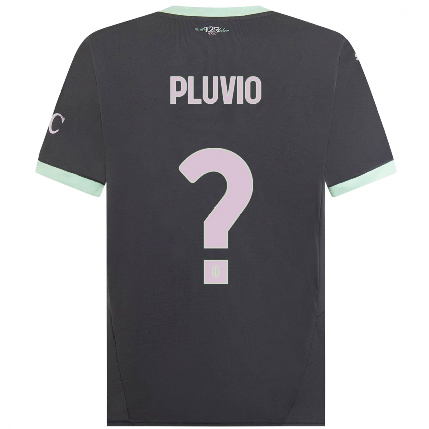 Niño Fútbol Camiseta Nicholas Pluvio #0 Gris Equipación Tercera 2024/25 México