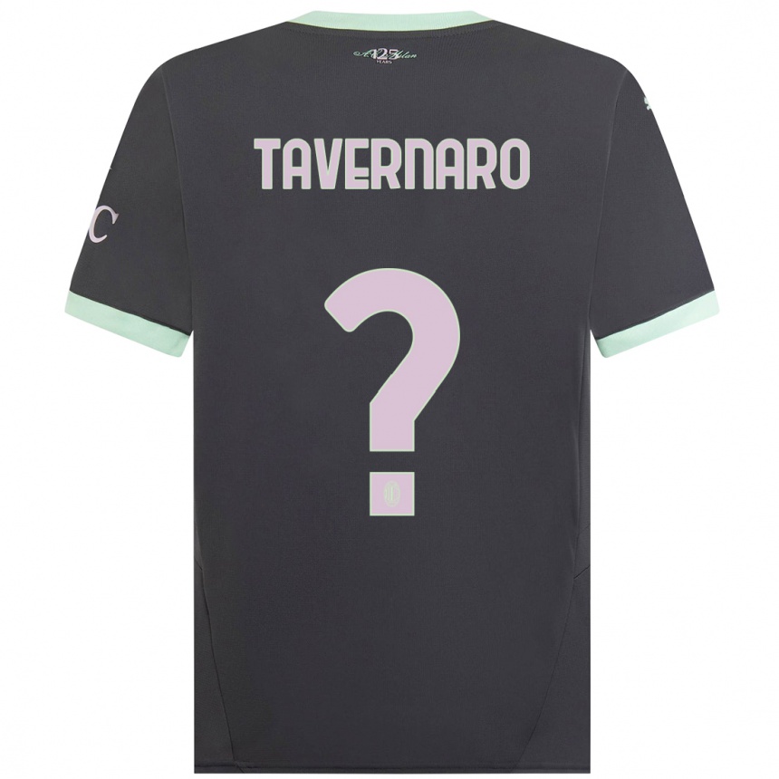 Niño Fútbol Camiseta Federico Tavernaro #0 Gris Equipación Tercera 2024/25 México