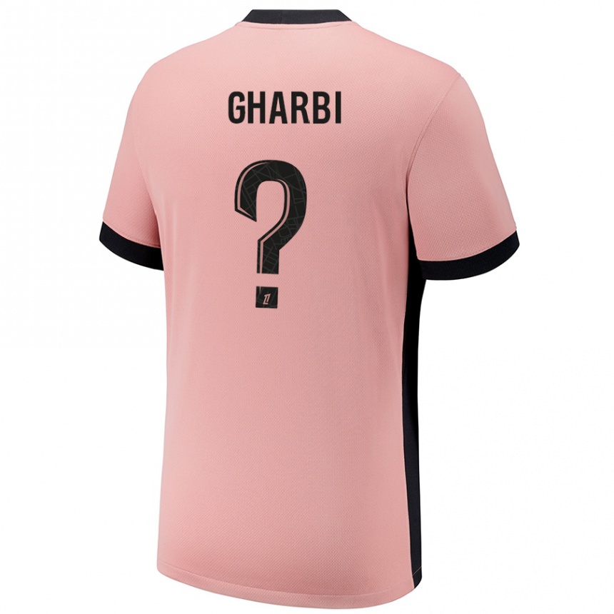 Niño Fútbol Camiseta Ismael Gharbi #0 Rosa Óxido Equipación Tercera 2024/25 México