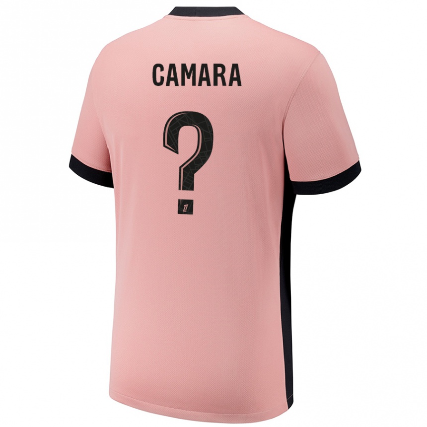 Niño Fútbol Camiseta Oumar Camara #0 Rosa Óxido Equipación Tercera 2024/25 México