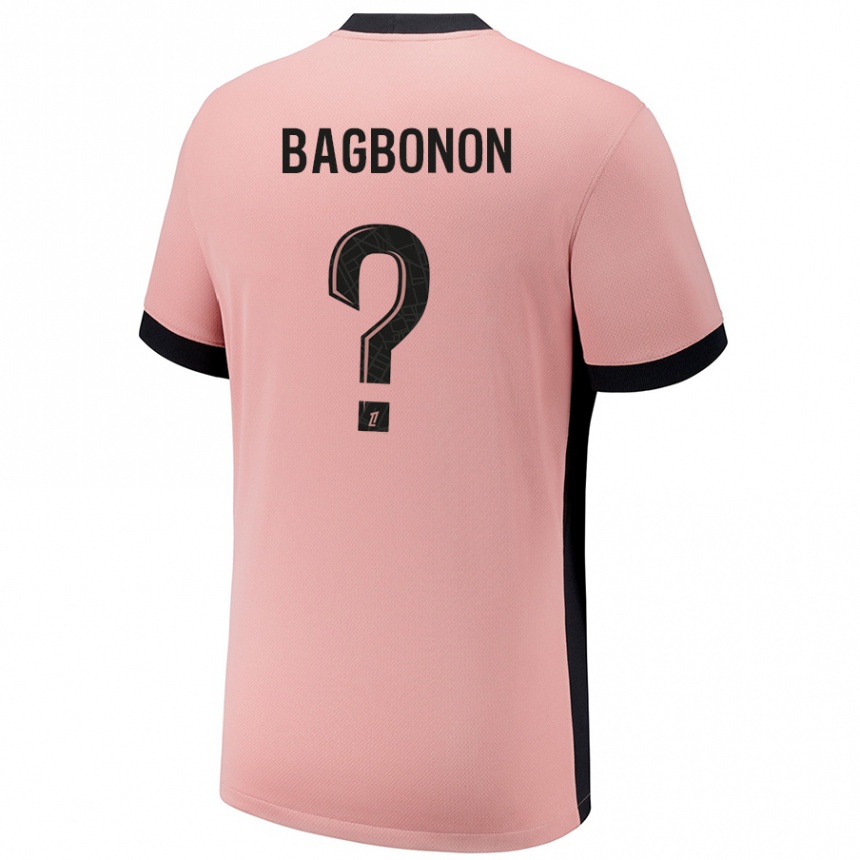 Niño Fútbol Camiseta Ethan Bagbonon #0 Rosa Óxido Equipación Tercera 2024/25 México