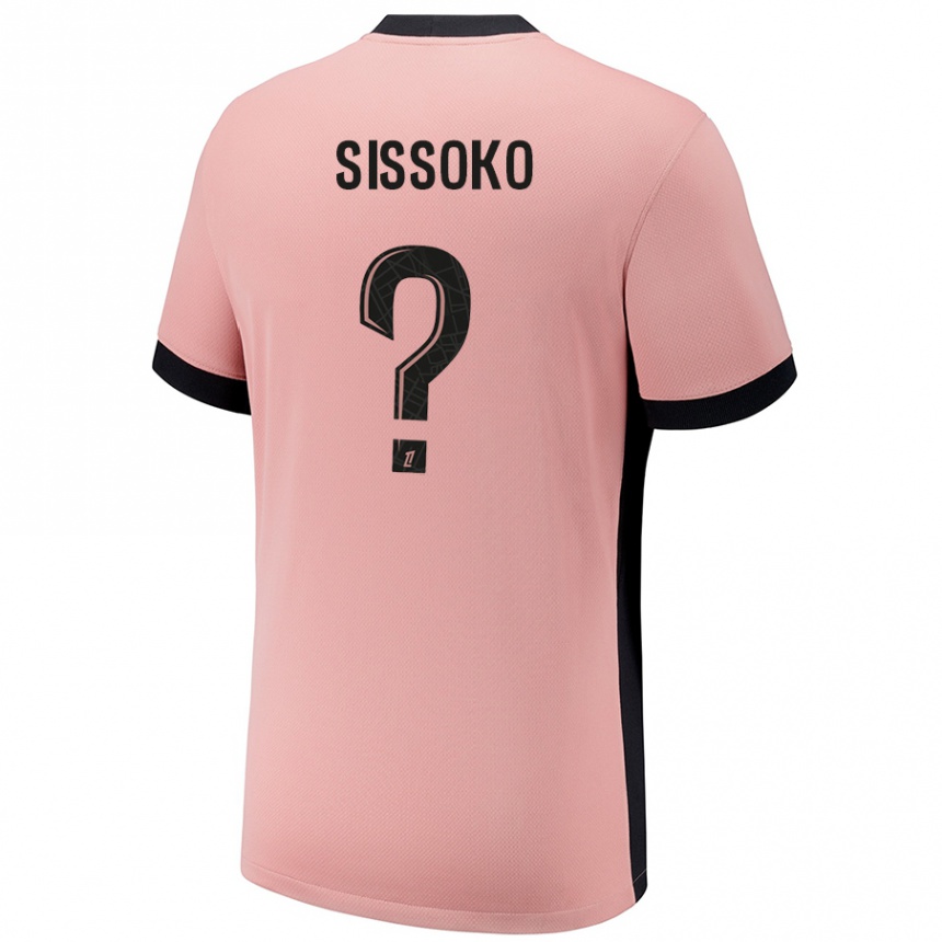 Niño Fútbol Camiseta Nassiama Sissoko #0 Rosa Óxido Equipación Tercera 2024/25 México