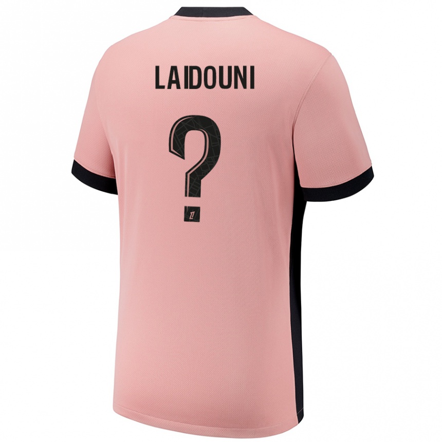 Niño Fútbol Camiseta Adam Laidouni #0 Rosa Óxido Equipación Tercera 2024/25 México