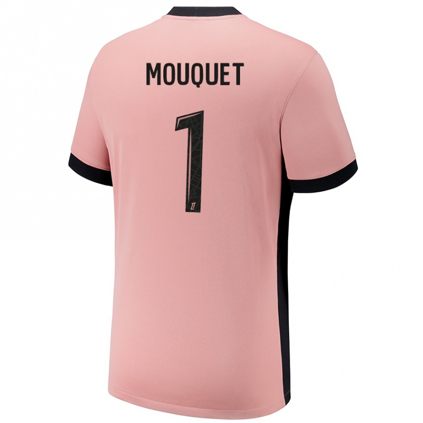 Niño Fútbol Camiseta Louis Mouquet #1 Rosa Óxido Equipación Tercera 2024/25 México