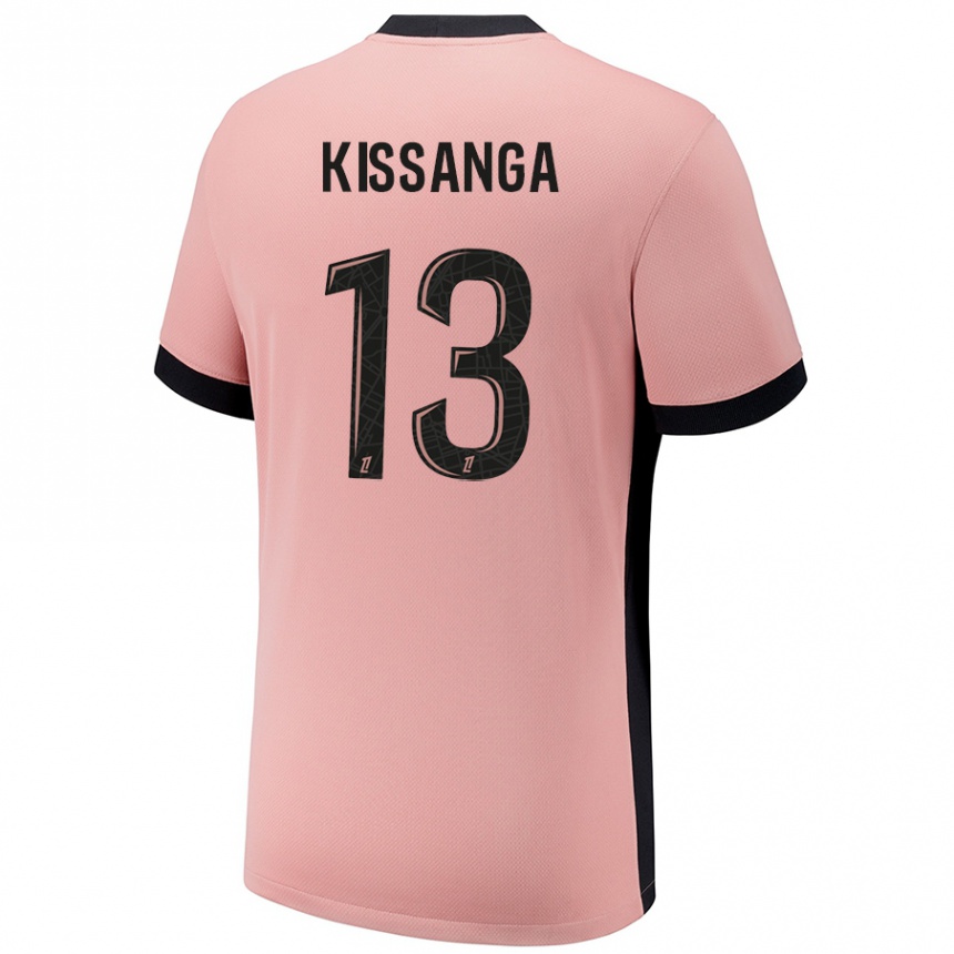 Niño Fútbol Camiseta Hugo Kissanga #13 Rosa Óxido Equipación Tercera 2024/25 México