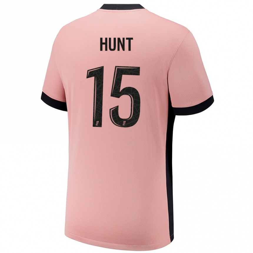 Niño Fútbol Camiseta Clare Hunt #15 Rosa Óxido Equipación Tercera 2024/25 México