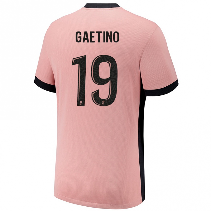 Niño Fútbol Camiseta Eva Gaetino #19 Rosa Óxido Equipación Tercera 2024/25 México