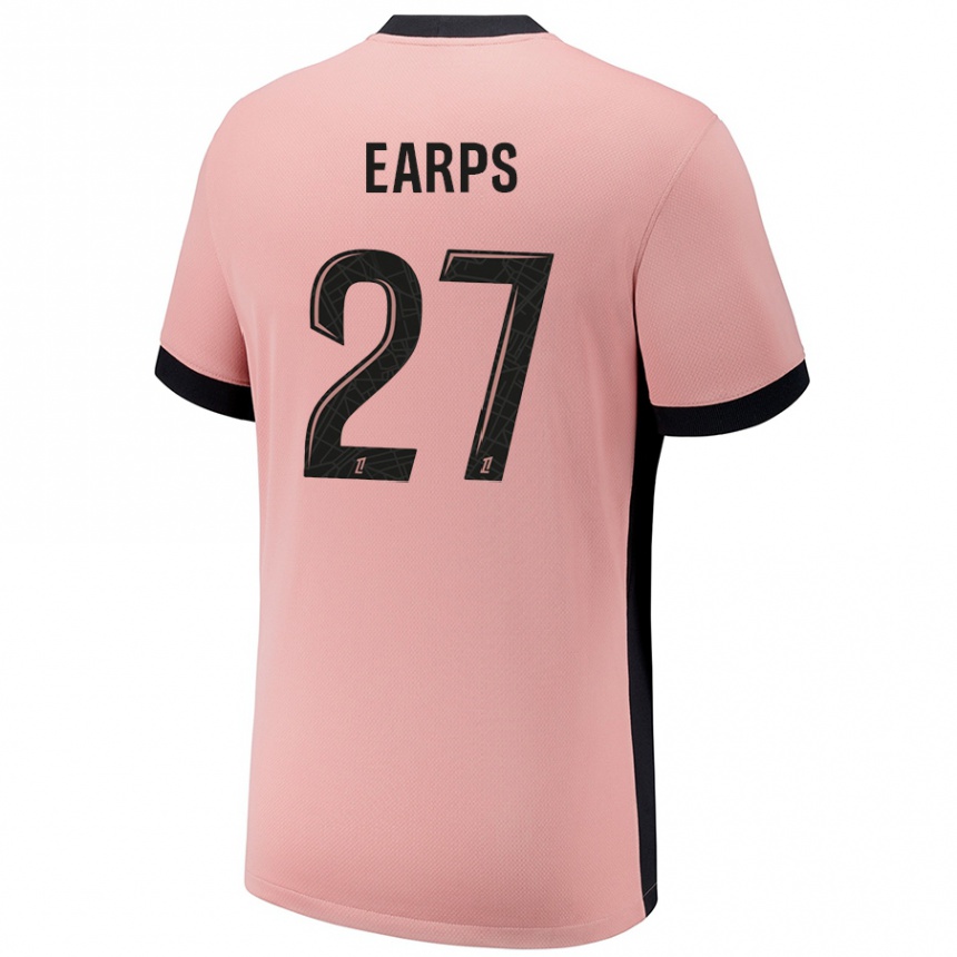 Niño Fútbol Camiseta Mary Earps #27 Rosa Óxido Equipación Tercera 2024/25 México