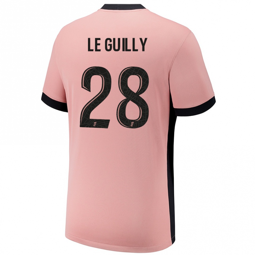 Niño Fútbol Camiseta Jade Le Guilly #28 Rosa Óxido Equipación Tercera 2024/25 México