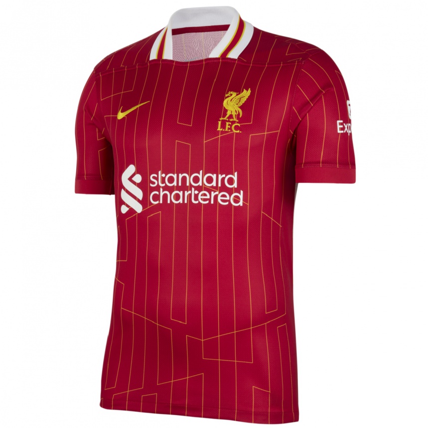 Hombre Fútbol Camiseta Trent Alexander-Arnold #66 Rojo Amarillo Blanco 1ª Equipación 2024/25 México