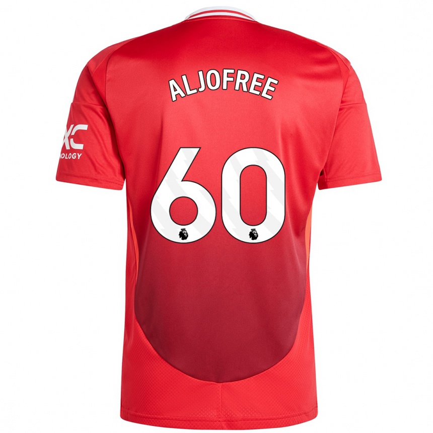 Hombre Fútbol Camiseta Sonny Aljofree #60 Rojo Brillante 1ª Equipación 2024/25 México