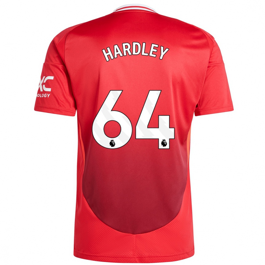 Hombre Fútbol Camiseta Bjorn Hardley #64 Rojo Brillante 1ª Equipación 2024/25 México