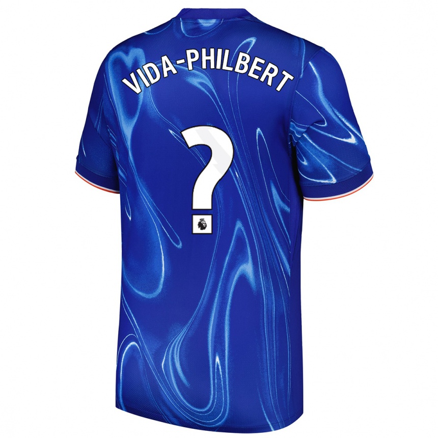 Hombre Fútbol Camiseta Joel Vida-Philbert #0 Azul Blanco 1ª Equipación 2024/25 México