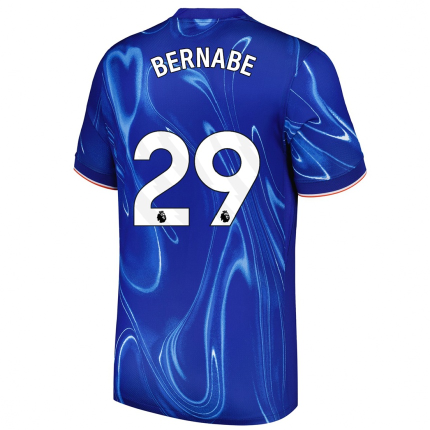 Hombre Fútbol Camiseta Alejandra Bernabé #29 Azul Blanco 1ª Equipación 2024/25 México