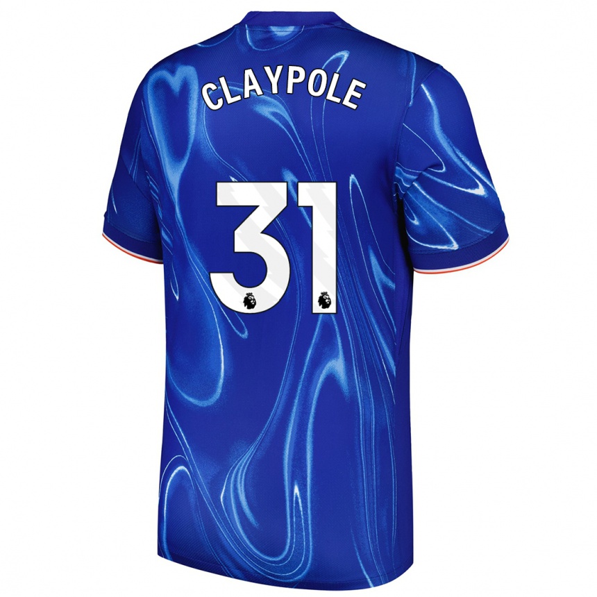 Hombre Fútbol Camiseta Aimee Claypole #31 Azul Blanco 1ª Equipación 2024/25 México