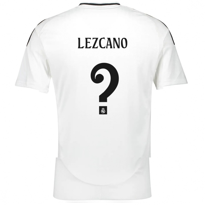 Hombre Fútbol Camiseta Álvaro Lezcano #0 Blanco 1ª Equipación 2024/25 México