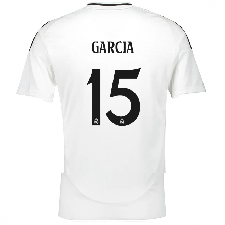 Hombre Fútbol Camiseta Sheila García #15 Blanco 1ª Equipación 2024/25 México