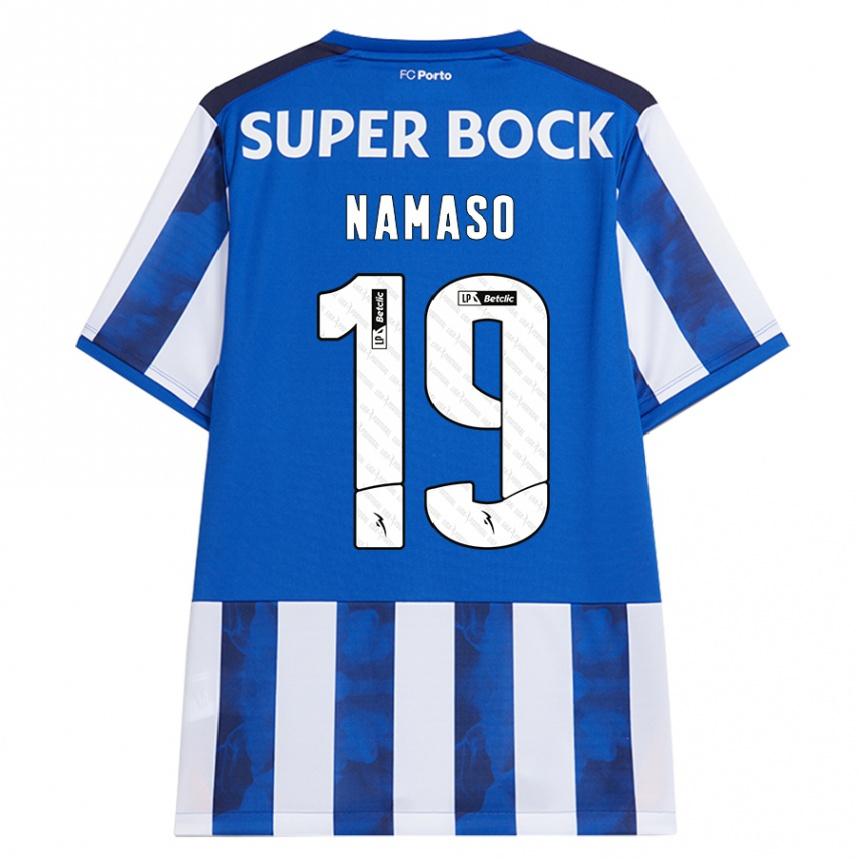 Hombre Fútbol Camiseta Danny Namaso #19 Azul Blanco 1ª Equipación 2024/25 México