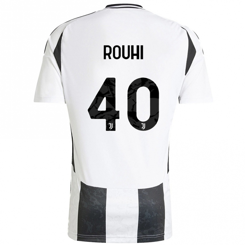 Hombre Fútbol Camiseta Jonas Rouhi #40 Blanco Negro 1ª Equipación 2024/25 México