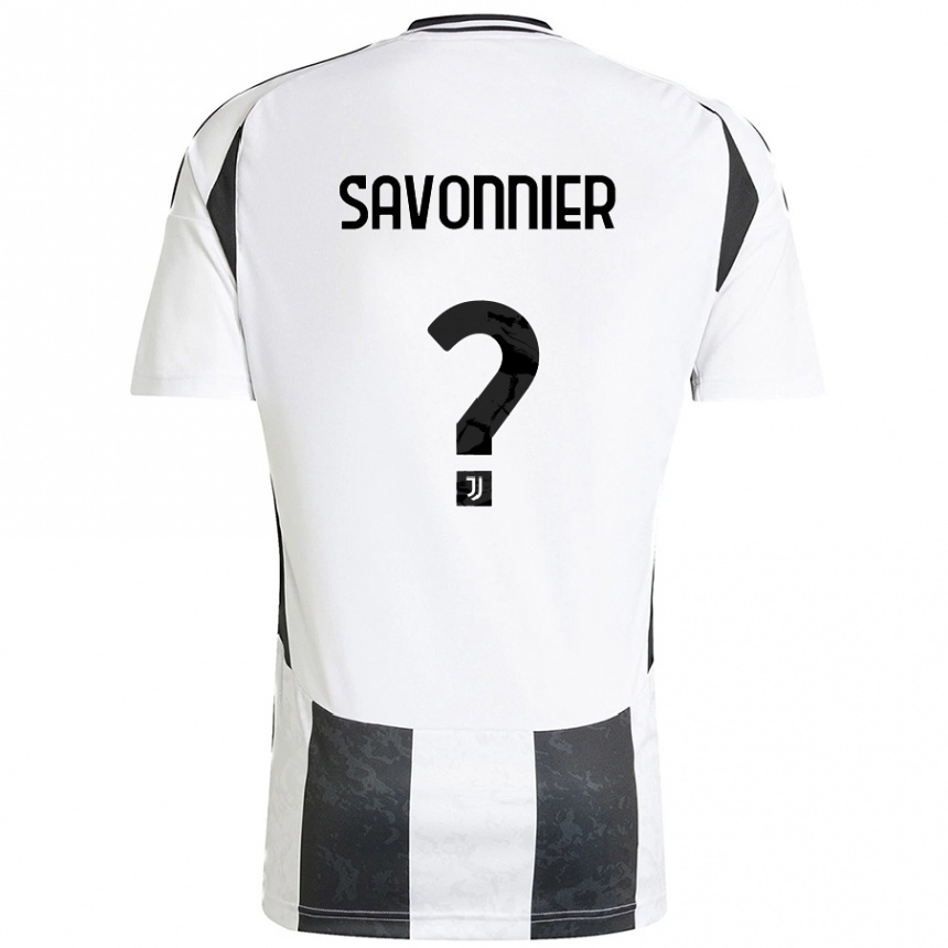 Hombre Fútbol Camiseta Nelson Savonnier #0 Blanco Negro 1ª Equipación 2024/25 México