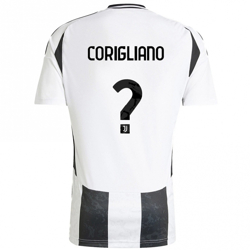 Hombre Fútbol Camiseta Thomas Corigliano #0 Blanco Negro 1ª Equipación 2024/25 México