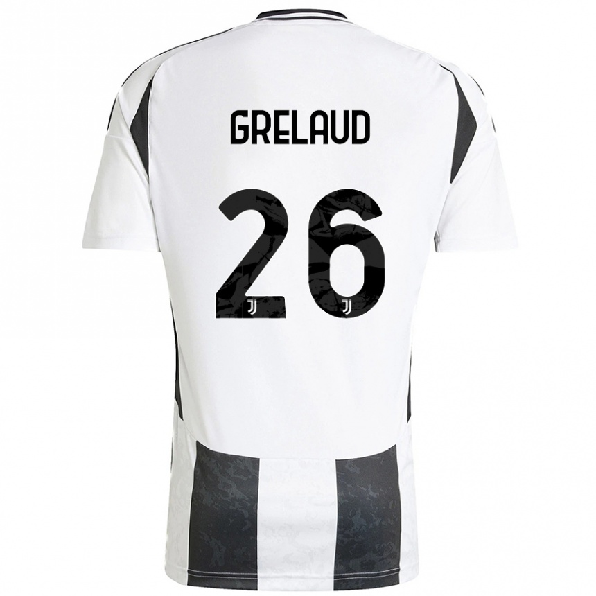 Hombre Fútbol Camiseta Josue Grelaud #26 Blanco Negro 1ª Equipación 2024/25 México