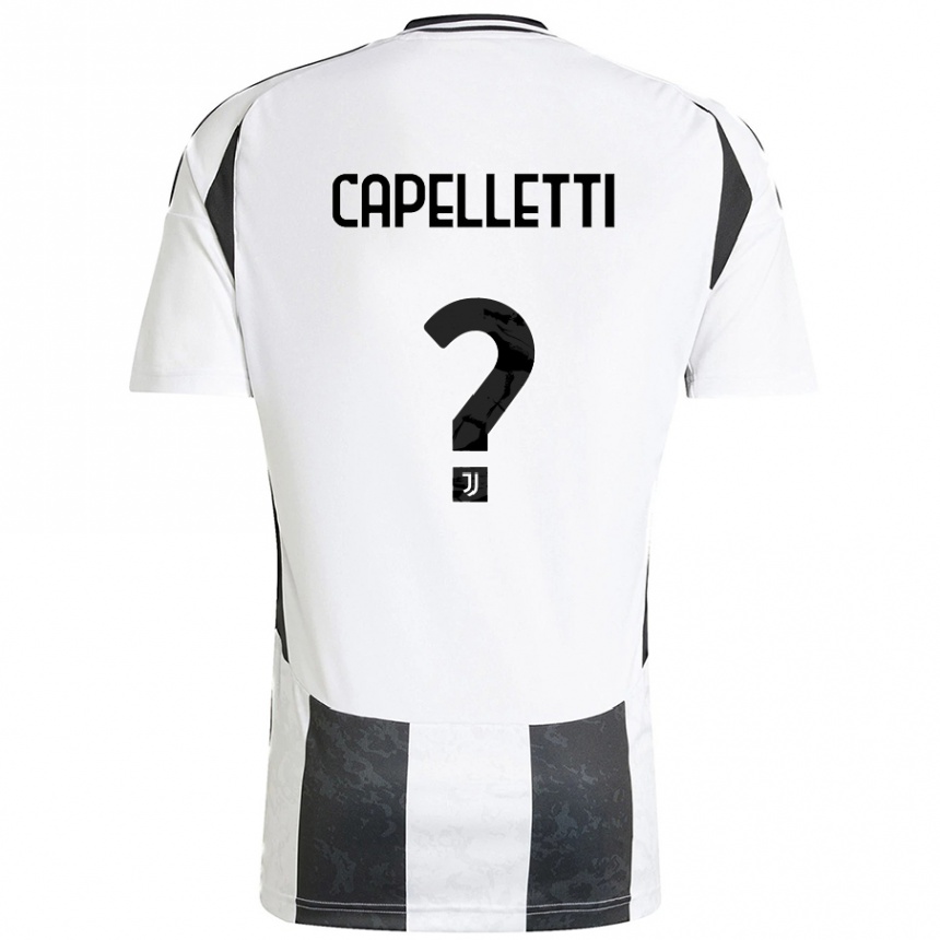 Hombre Fútbol Camiseta Alessia Capelletti #0 Blanco Negro 1ª Equipación 2024/25 México