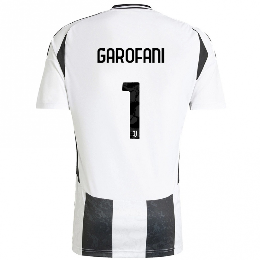 Hombre Fútbol Camiseta Giovanni Garofani #1 Blanco Negro 1ª Equipación 2024/25 México