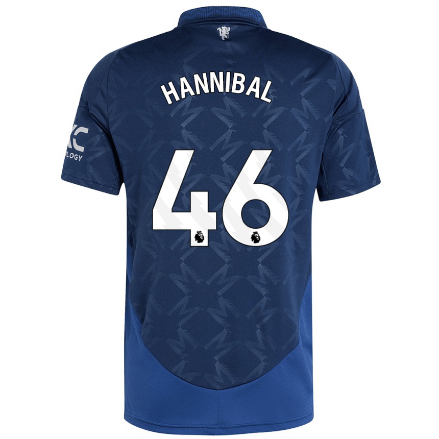 Hombre Fútbol Camiseta Hannibal Mejbri #46 Índigo 2ª Equipación 2024/25 México