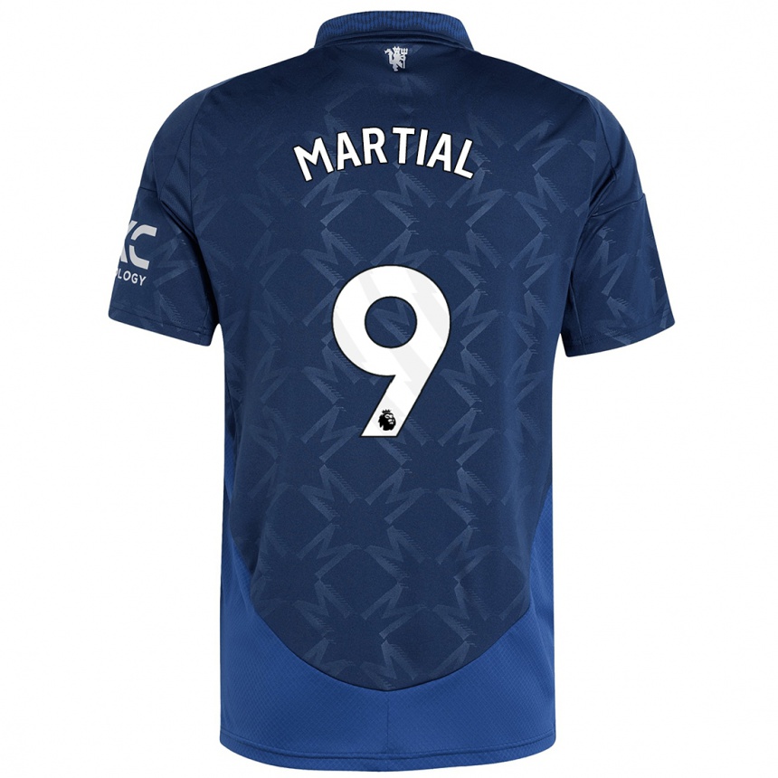 Hombre Fútbol Camiseta Anthony Martial #9 Índigo 2ª Equipación 2024/25 México