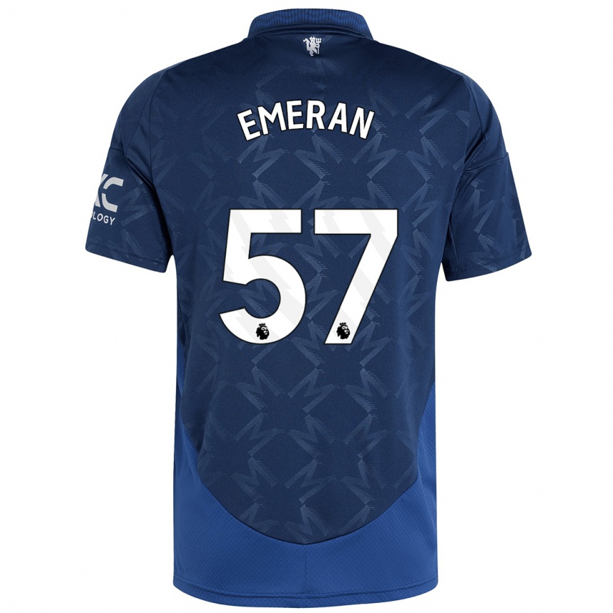 Hombre Fútbol Camiseta Noam Emeran #57 Índigo 2ª Equipación 2024/25 México