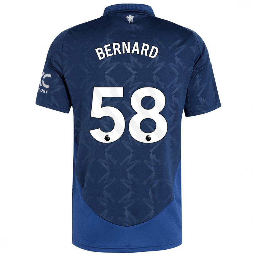 Hombre Fútbol Camiseta Bernard #58 Índigo 2ª Equipación 2024/25 México