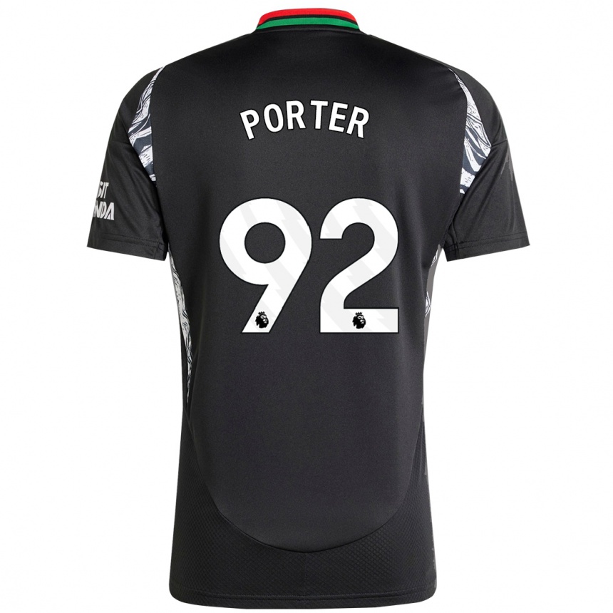 Hombre Fútbol Camiseta Jack Porter #92 Negro 2ª Equipación 2024/25 México