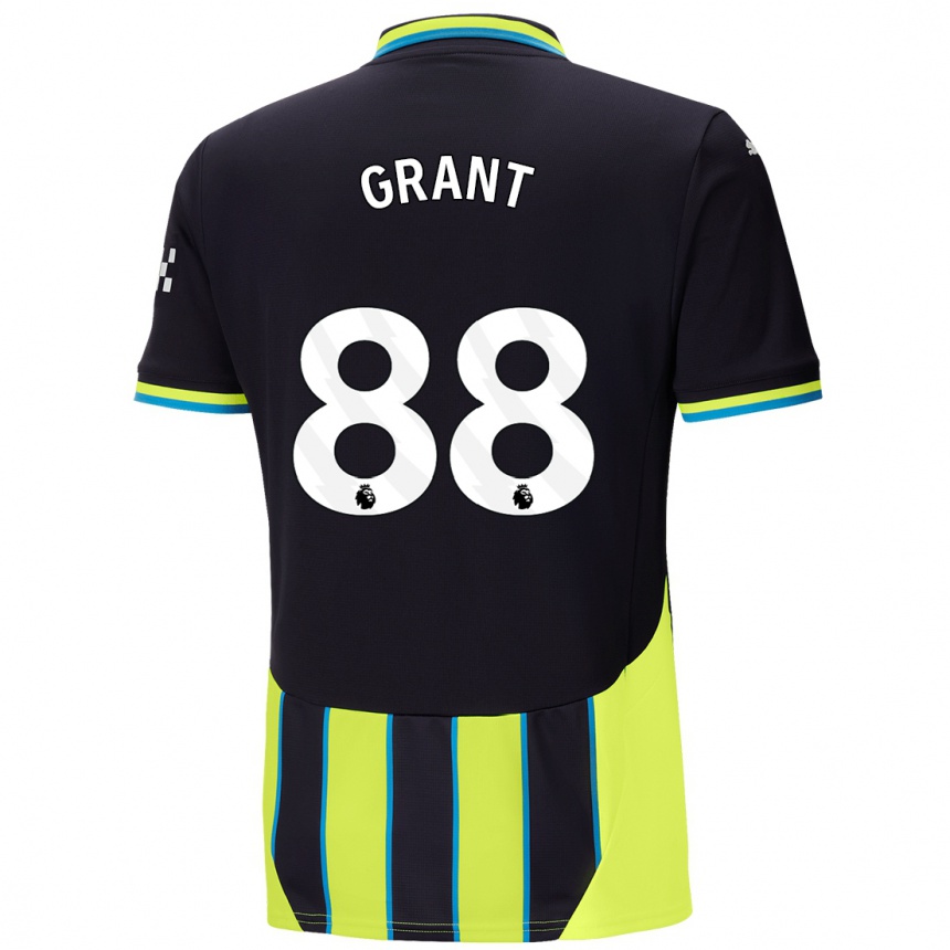 Hombre Fútbol Camiseta True Grant #88 Azul Amarillo 2ª Equipación 2024/25 México