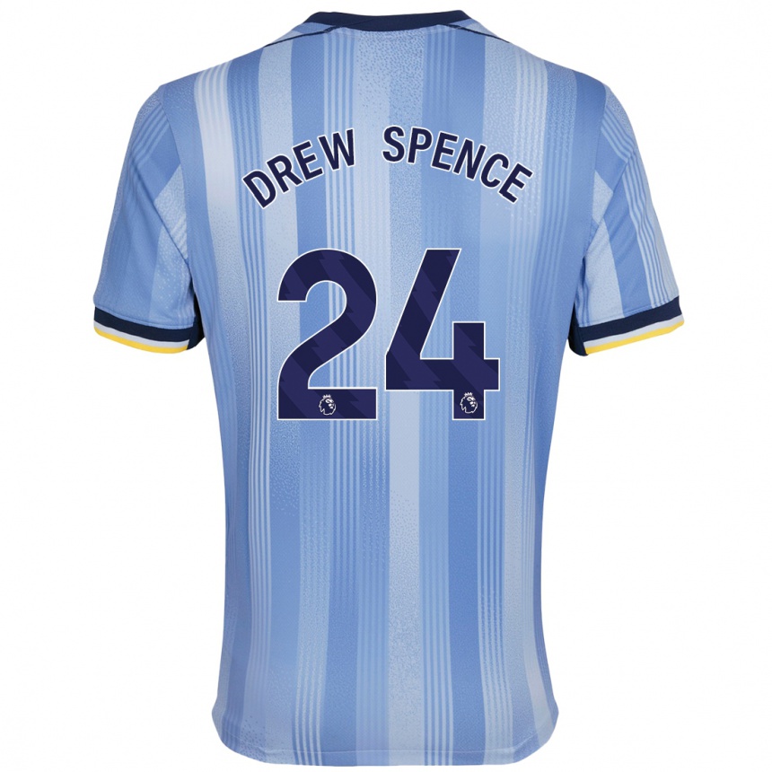 Hombre Fútbol Camiseta Drew Spence #24 Azul Claro 2ª Equipación 2024/25 México