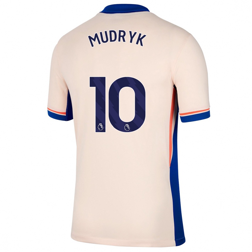 Hombre Fútbol Camiseta Mykhaylo Mudryk #10 Beige Claro 2ª Equipación 2024/25 México