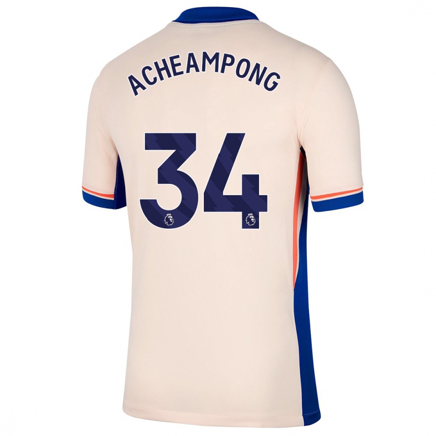 Hombre Fútbol Camiseta Josh Acheampong #34 Beige Claro 2ª Equipación 2024/25 México