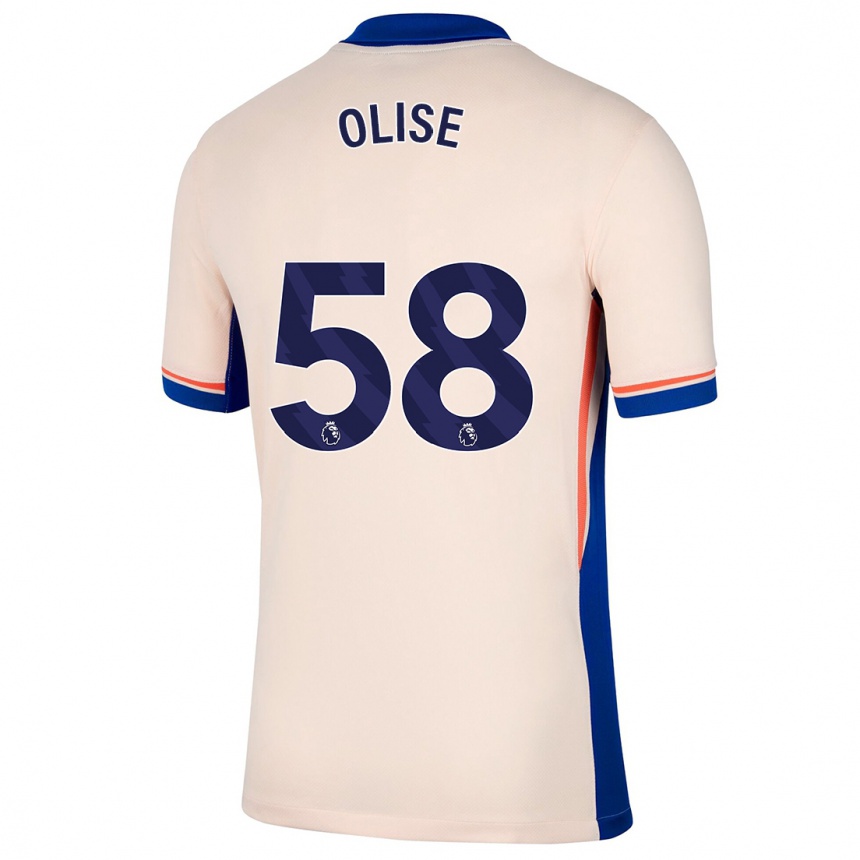 Hombre Fútbol Camiseta Richard Olise #58 Beige Claro 2ª Equipación 2024/25 México