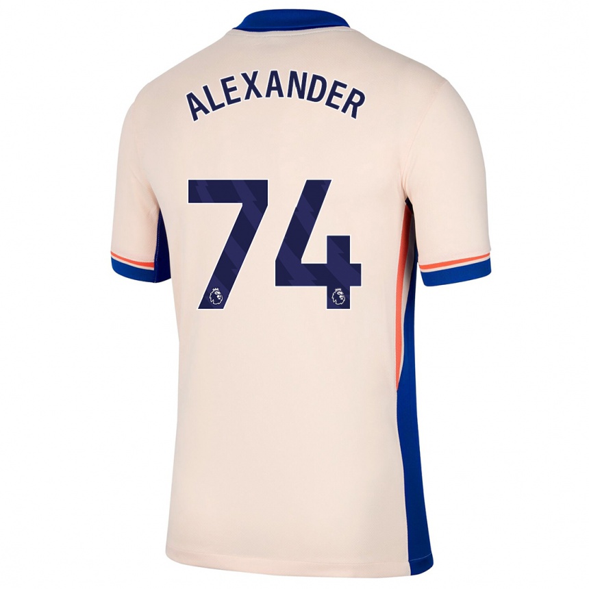 Hombre Fútbol Camiseta Reiss Alexander Russell-Denny #74 Beige Claro 2ª Equipación 2024/25 México