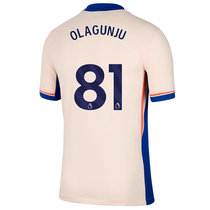 Hombre Fútbol Camiseta Saheed Olagunju #81 Beige Claro 2ª Equipación 2024/25 México