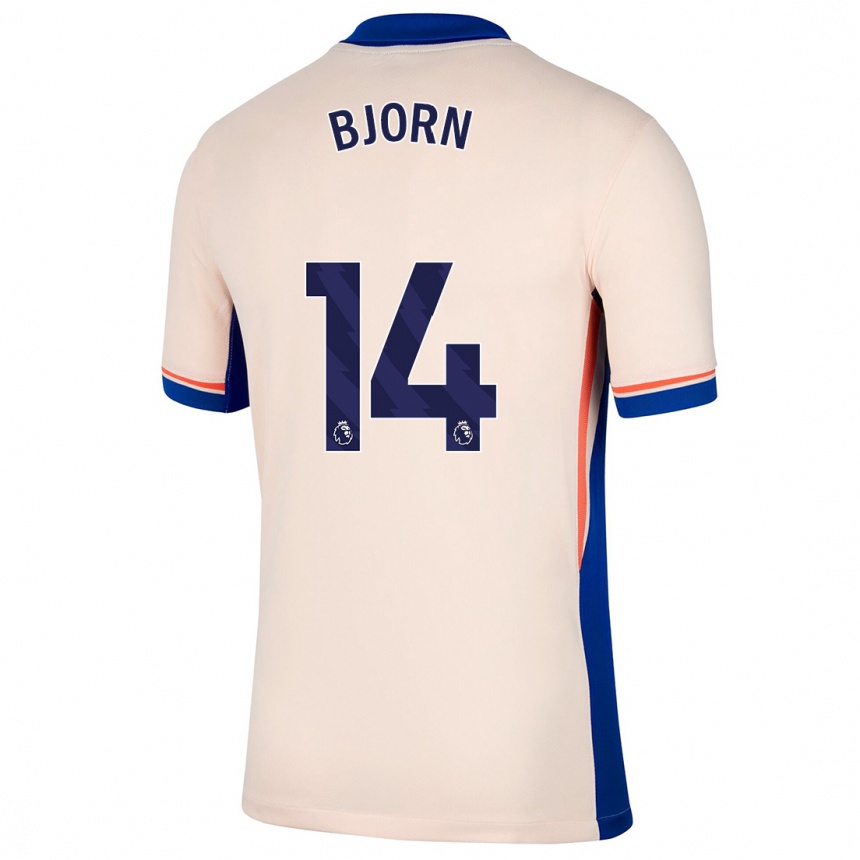 Hombre Fútbol Camiseta Nathalie Björn #14 Beige Claro 2ª Equipación 2024/25 México