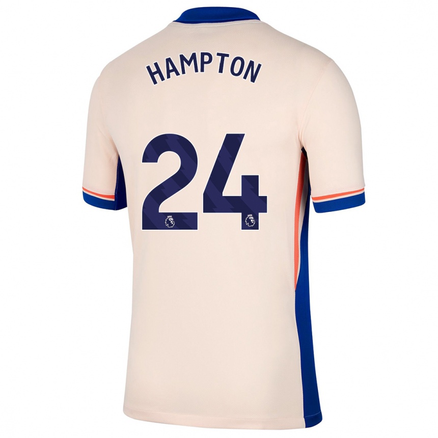 Hombre Fútbol Camiseta Hannah Hampton #24 Beige Claro 2ª Equipación 2024/25 México