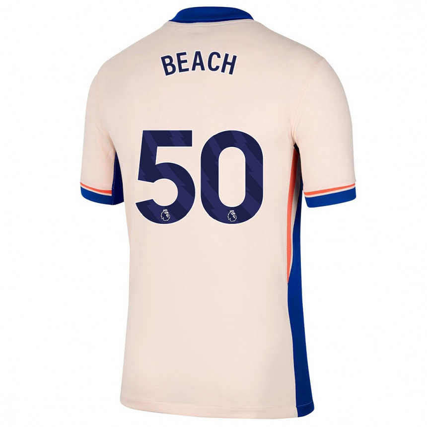 Hombre Fútbol Camiseta Eddie Beach #50 Beige Claro 2ª Equipación 2024/25 México