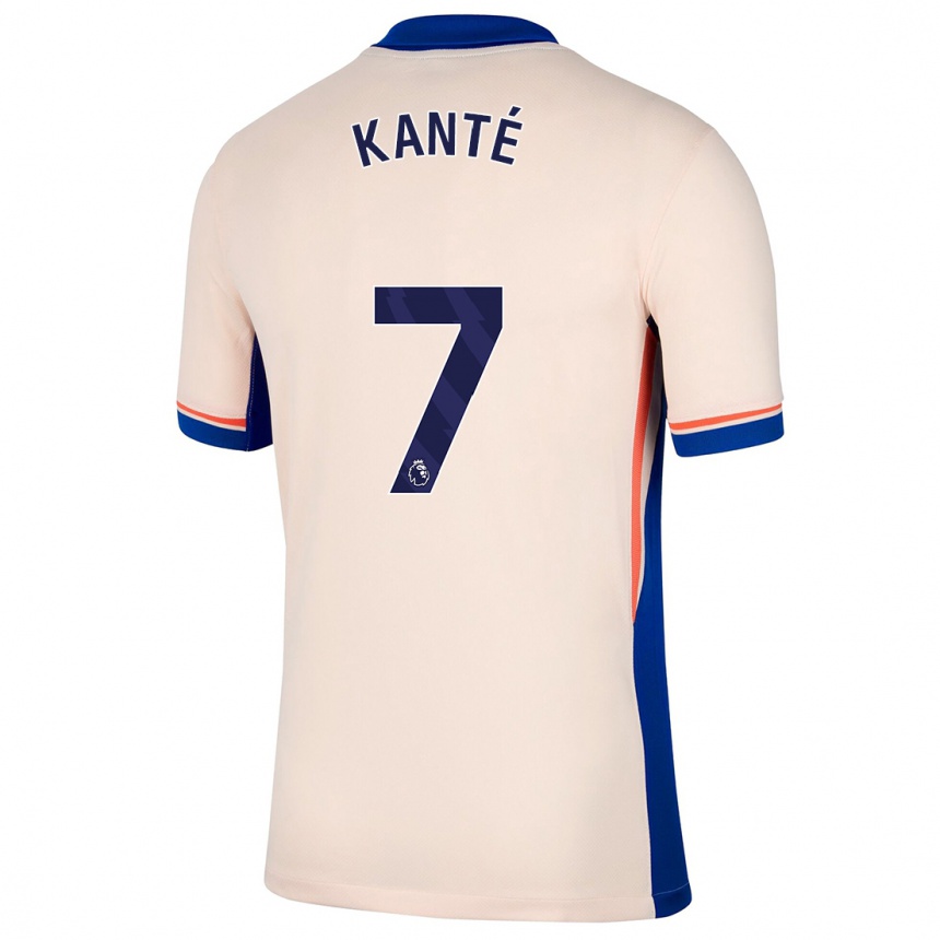 Hombre Fútbol Camiseta N'golo Kante #7 Beige Claro 2ª Equipación 2024/25 México